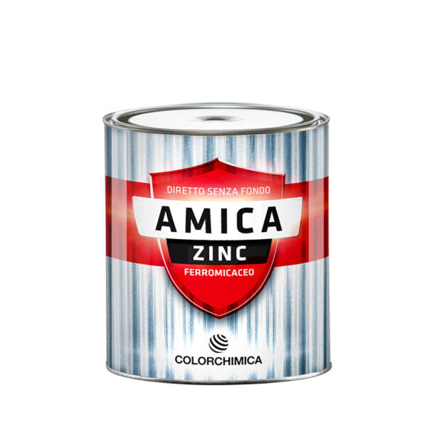AMICA ZINC FERROMICACEO - Smalto per lamiere zincate  ml 750