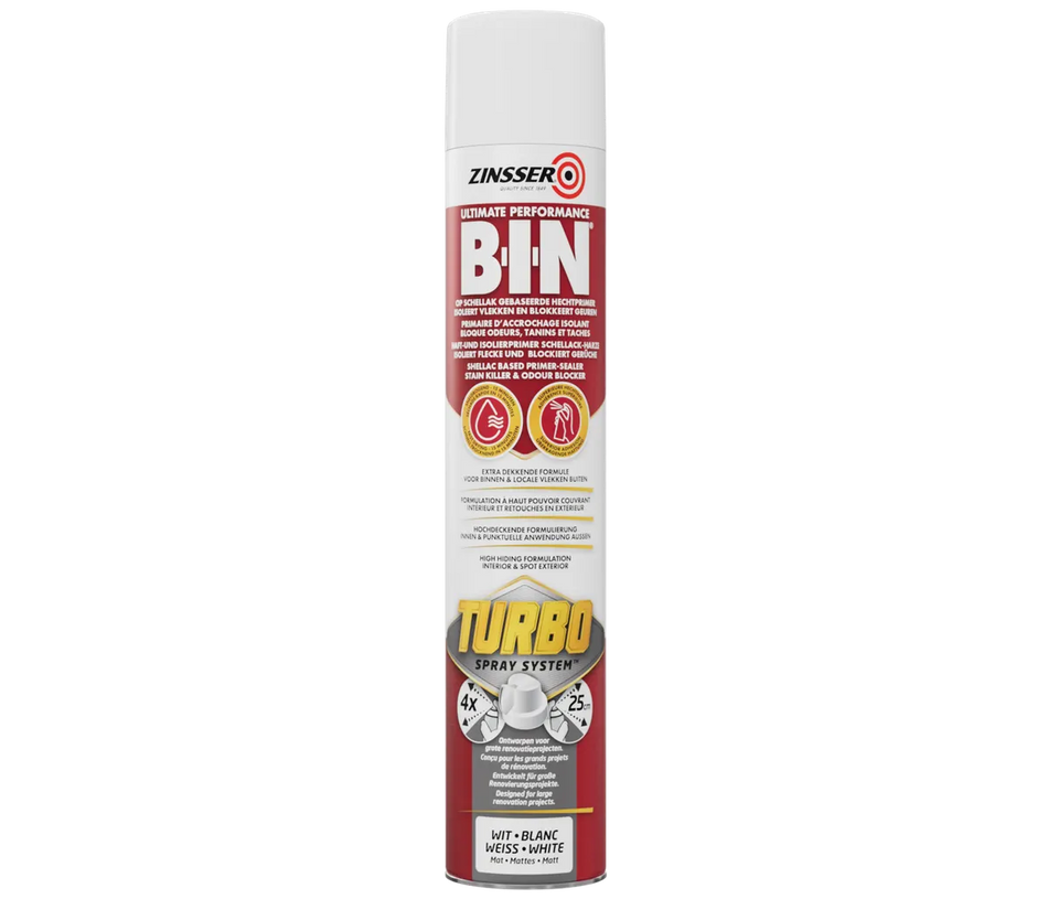 ZINSSER - B.I.N. ANTIMACCHIA TURBO  SPRAY  ML 750