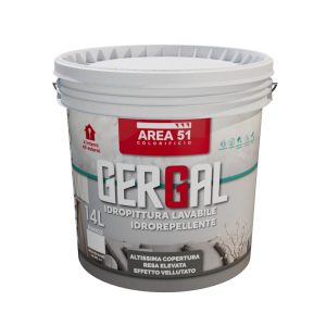 AREA 51 - GERGAL Idropittura lavabile idrorepell interni/esterni.