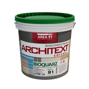 AREA 51 - BIOQUARZ Pittura murale al quarzo antimuffa antialga per esterno