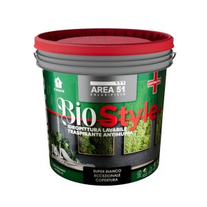 AREA 51 - BIOSTYLE Idropittura Lavabile Traspirante per interni