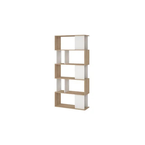 LIBRERIA MAZE QUERCIA/BIANCO LACCATO 80X30Xh173 cm