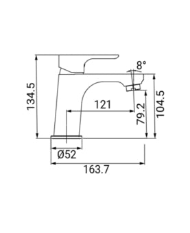 MISCELATORE LAVABO SERIE CLOE IDRO BRIC
