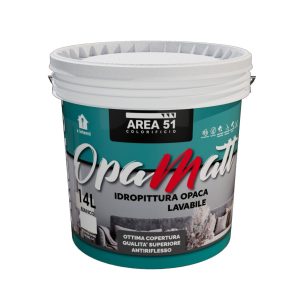 AREA 51 - OPAMATT Idropittura lavabile opaca ad elevato punto di bianco