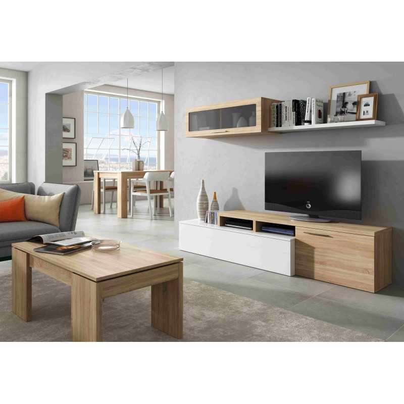 PARETE ATTREZZATA NEXUS ROVERE 200X41Xh44 cm