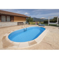 PISCINA INTERRATE OVALI MADAGASCAR 700X320H150 cm