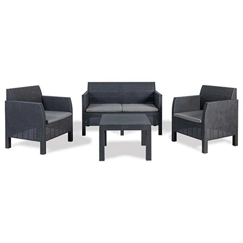 SET RATTAN MATILDE ( color. bianco o antracite )