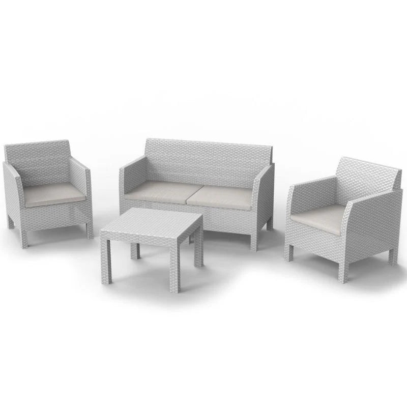 SET RATTAN MATILDE ( color. bianco o antracite )