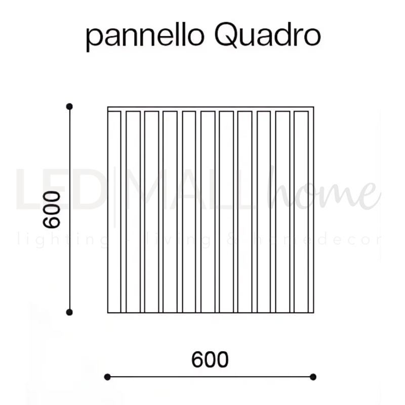 PANNELLO FONOASSORBENTE DECORATIVO ARGENTO 60X60
