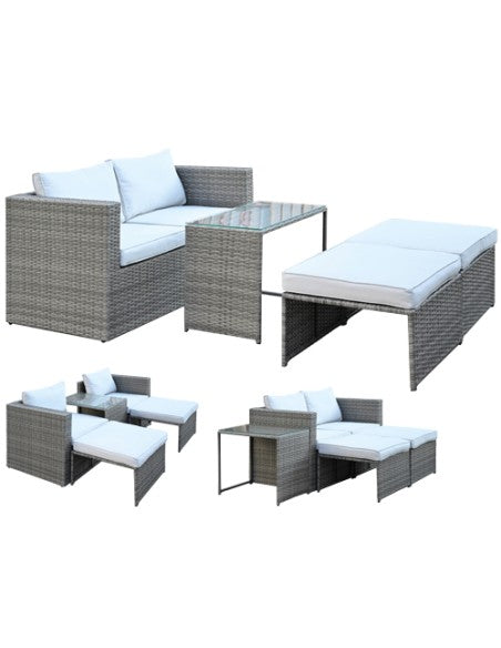 SET RATTAN COMBO DIVANI